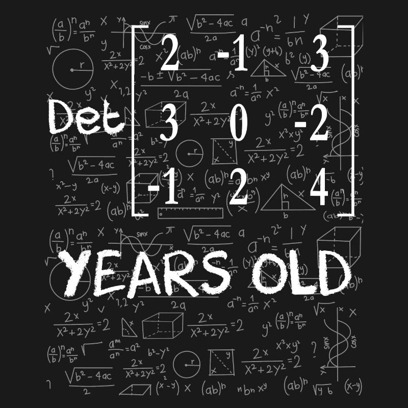 36th birthday 36 years matrix determinant