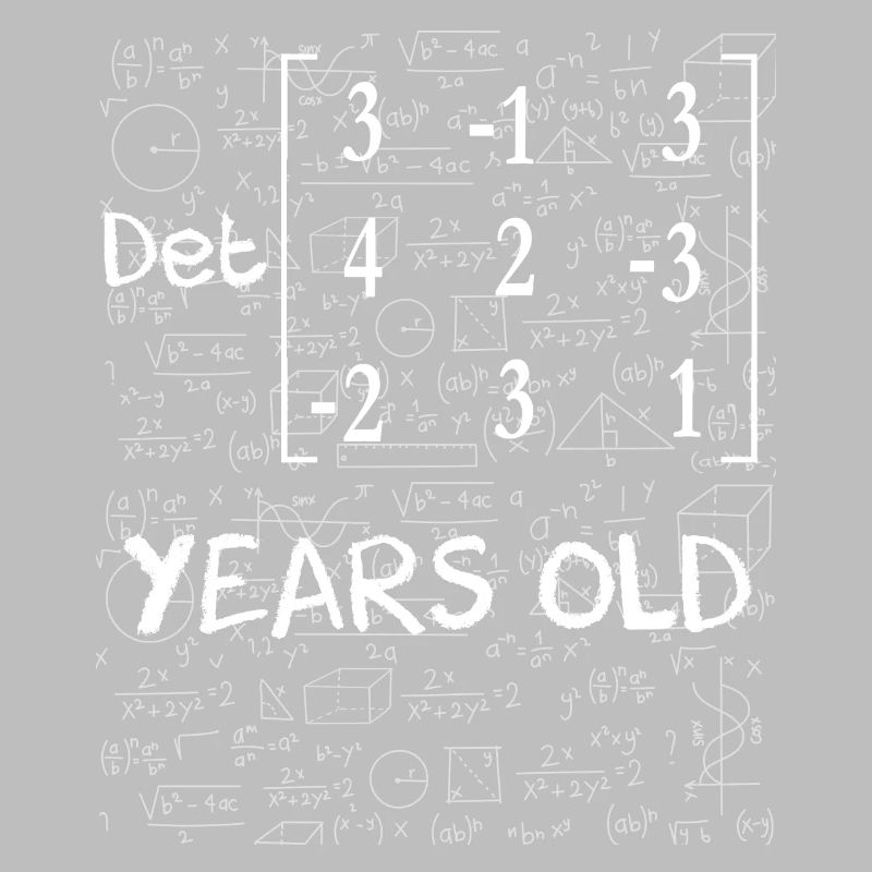 79th birthday 79 years matrix determinant
