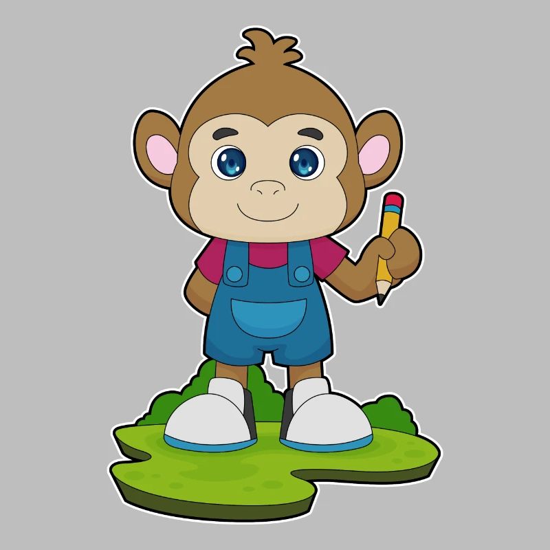 École de crayons Monkey Student