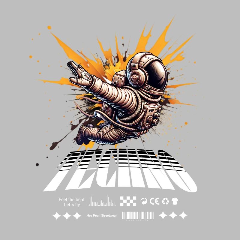 Astronaute en Spray Splash Techno