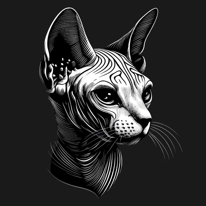 Chat Sphynx Chat Sphynx Chat Canadien Mignon Sphinx