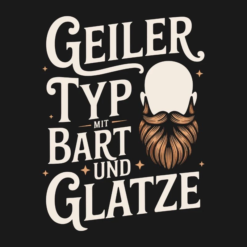guy with beard & bald head beard wearer