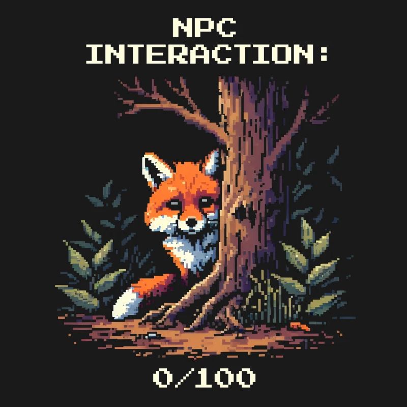 NPC Interaction: 0/100 | Introversion humor
