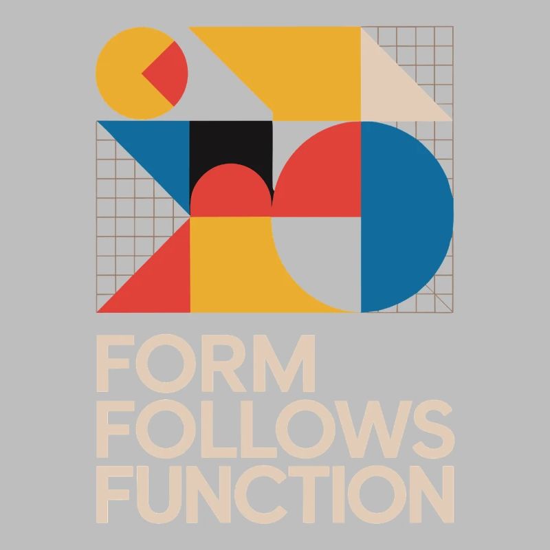Bauhaus Form Follows Function Geometrische Kunst