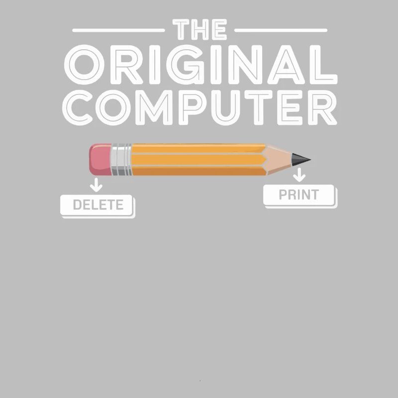 Der Original Computer – Bleistift Delete & Print