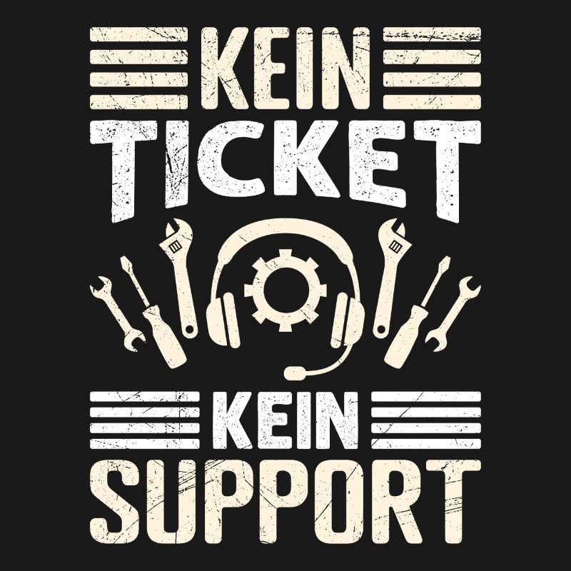 Nerd Computer NO TICKET NO SUPPORT FUNNY