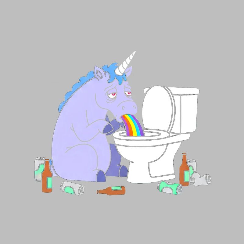 Klo Regenbogen Einhorn