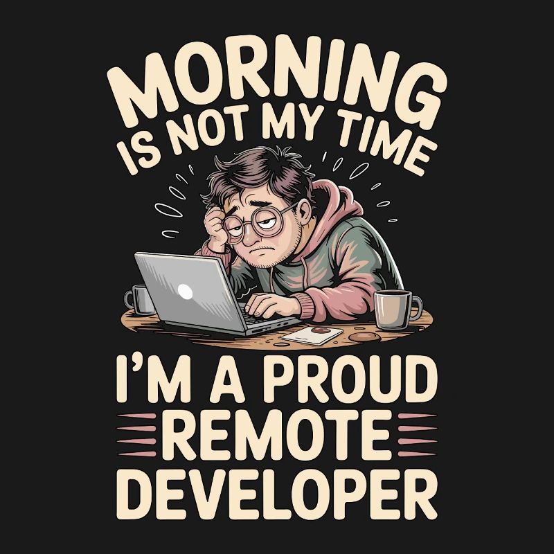 Remote Developer Morning Is Not My Web Developer