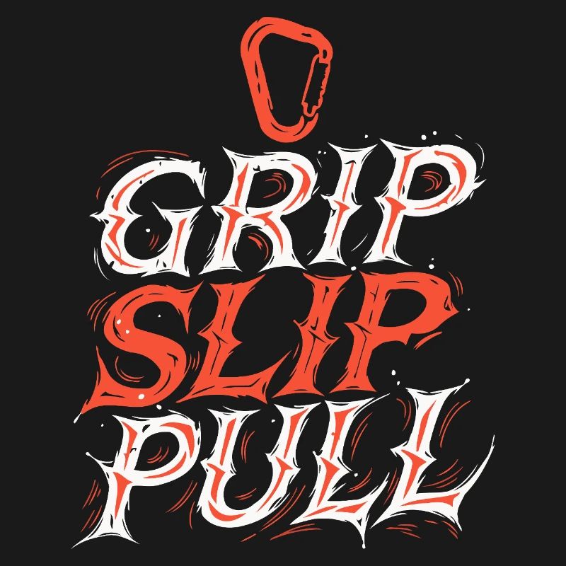 Grip Slip Pull Typographie Dynamique