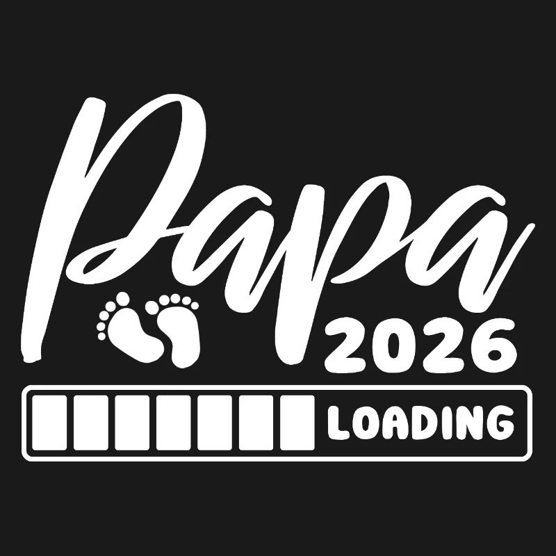 Papa 2026 loading - Schwangerschaft - Geschenk