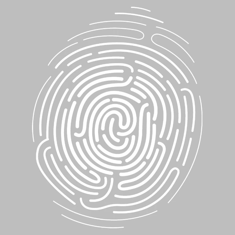 Empreinte digitale ADN pouce icône logo image