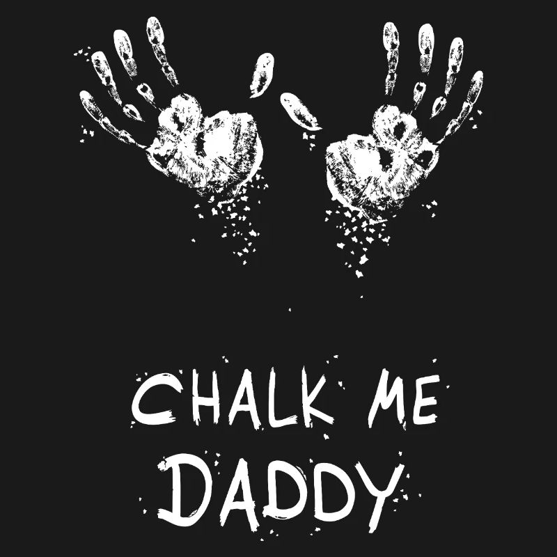Empreinte de main craie Me Daddy - Bloc / escalade jeu de mots