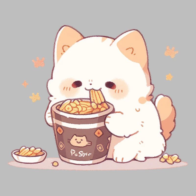 Chats spaghetti - Le chat s’amuse avec le passé
