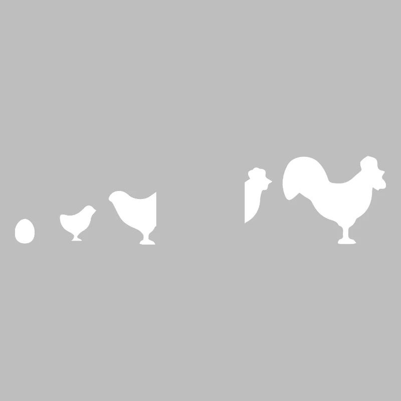 Evolution Farmer Poulet Coq Drôle