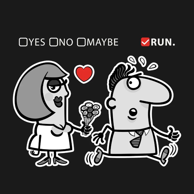 Liebe oder Flucht – Unkonventioneller Humor (Dark Version)