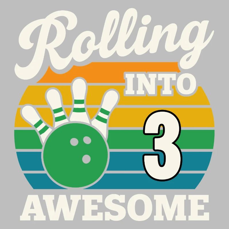 Rolling Into 3 Birthday Design