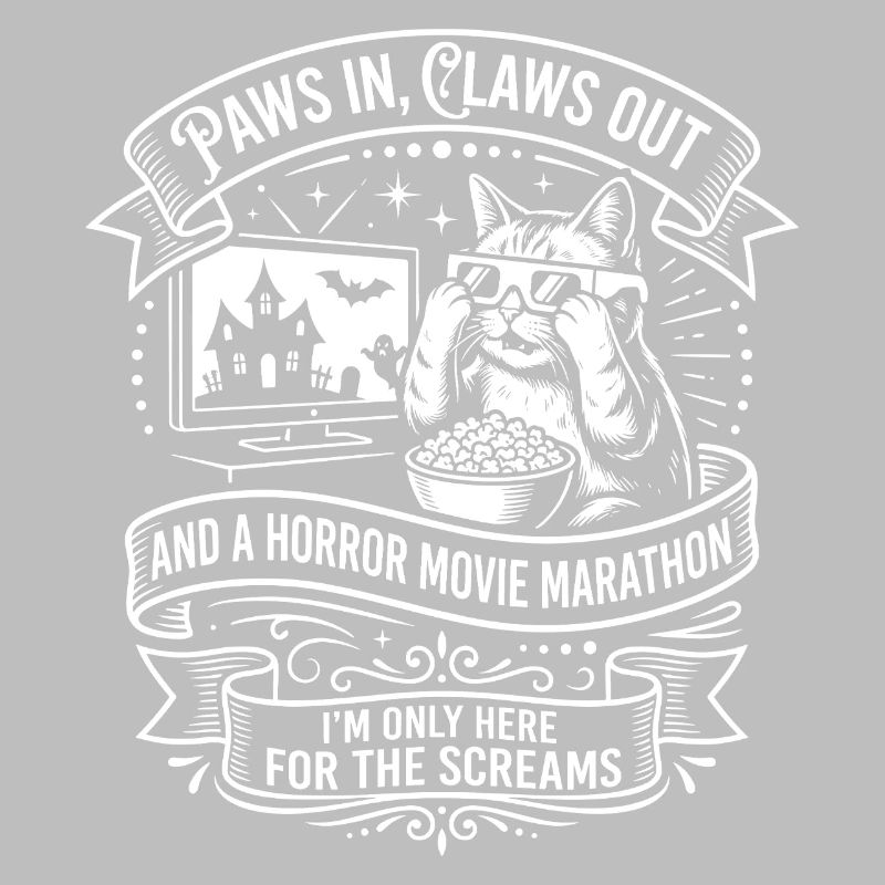 Cat Couch Horror Marathon