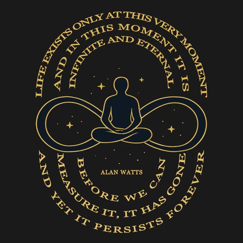 Alan Watts Time Infinity Tee