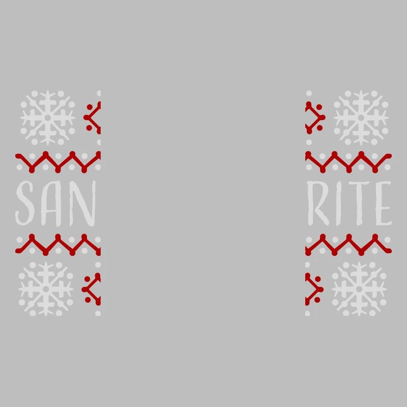 Le pull de Noël préféré du Père Noël : les flocons de neige