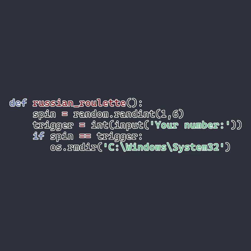Python Russian Roulette