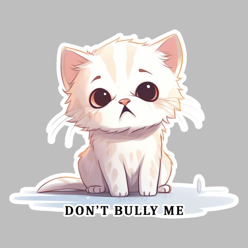 Don't Bully Me – Cute Cat with Message