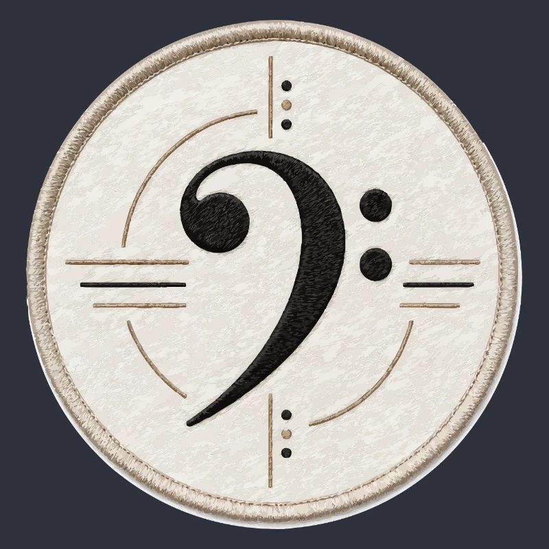 Clé de fa sur le patch