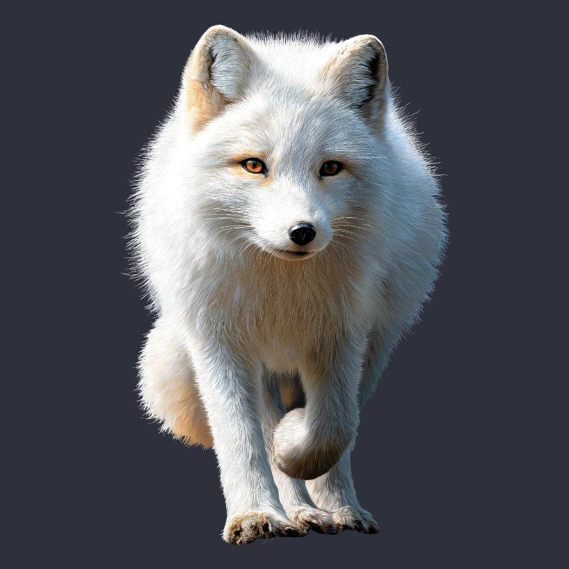 Polarfuchs Schneefuchs Eisfuchs Süßer Weißer Fuchs