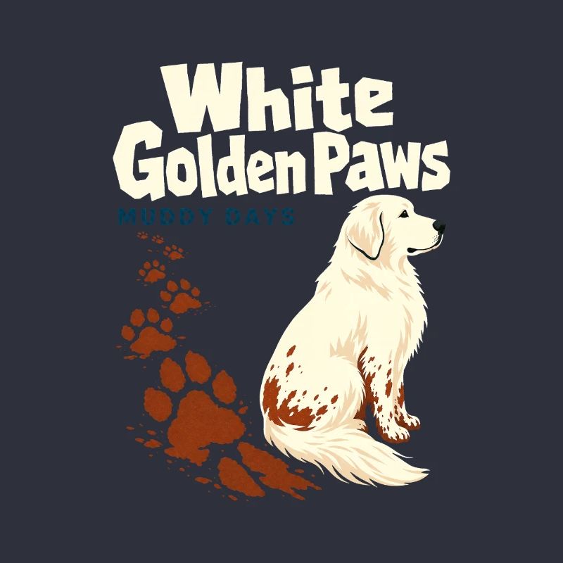 Maman du Golden Retriever blanc, Pattes dorées blanches Mudd