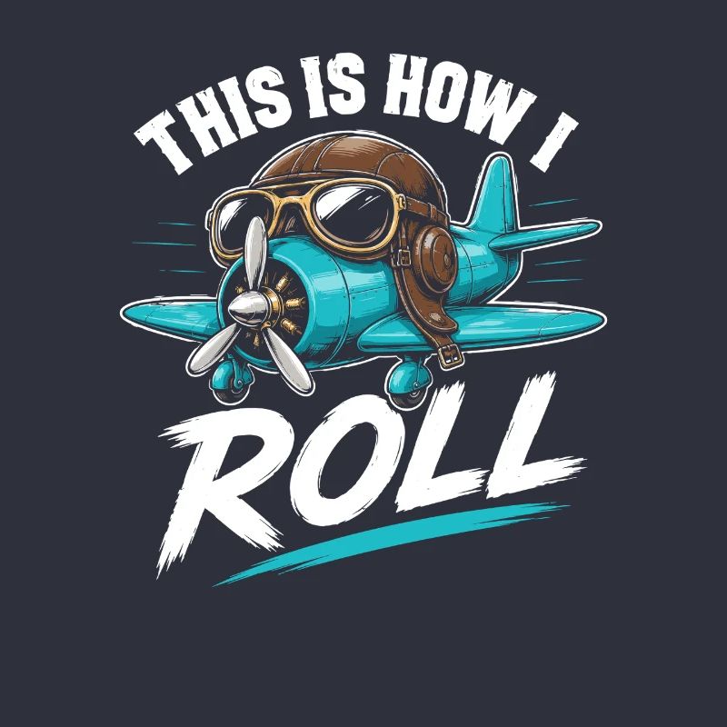 Propellerflugzeug Roll Spruch