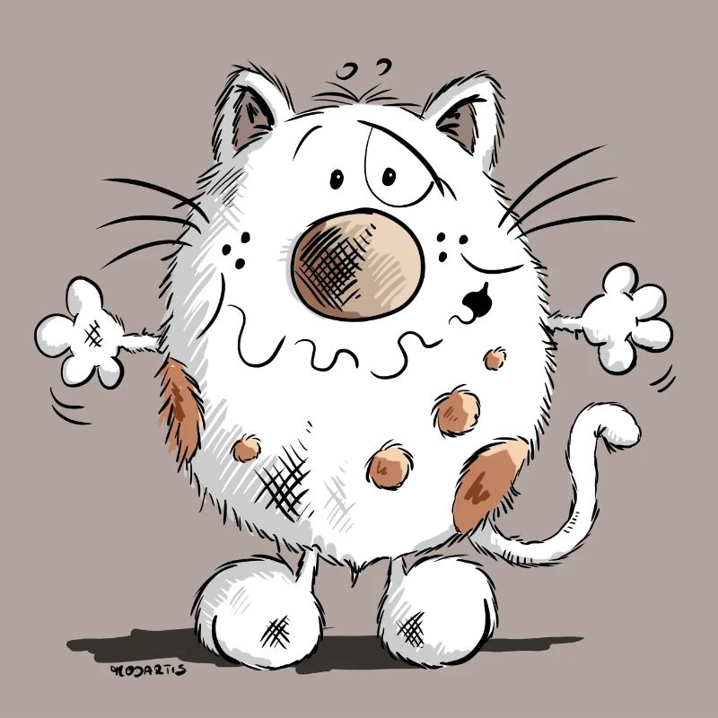Mignon chat comique