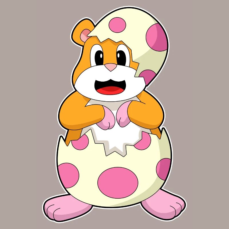 Hamster eggshell egg