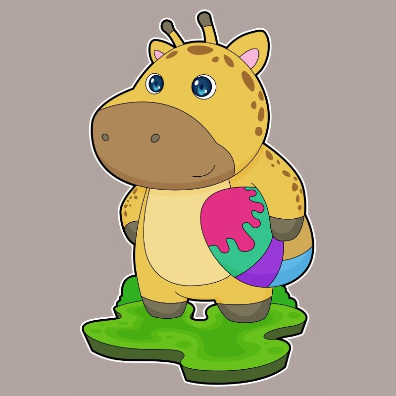 Giraffe Easter Easter Egg