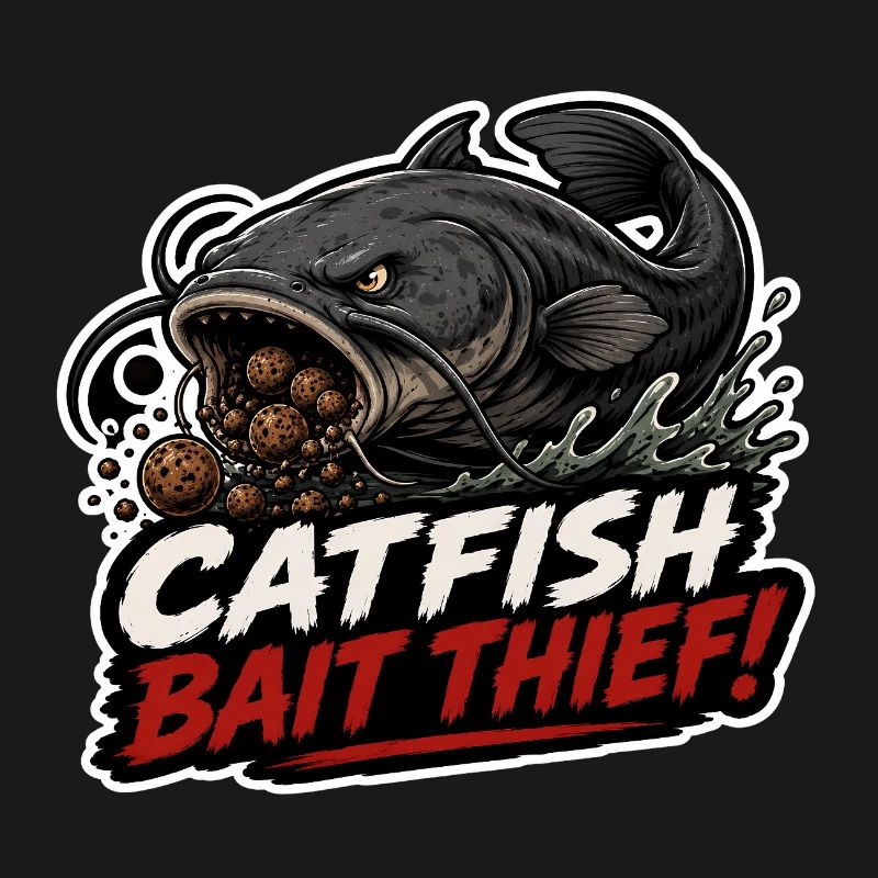 Conception de la pêche à la carpe voleur avec appât à poisson-chat