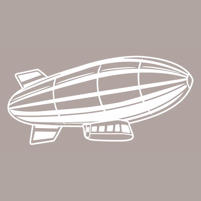 Silhouette de dirigeable Zeppelin