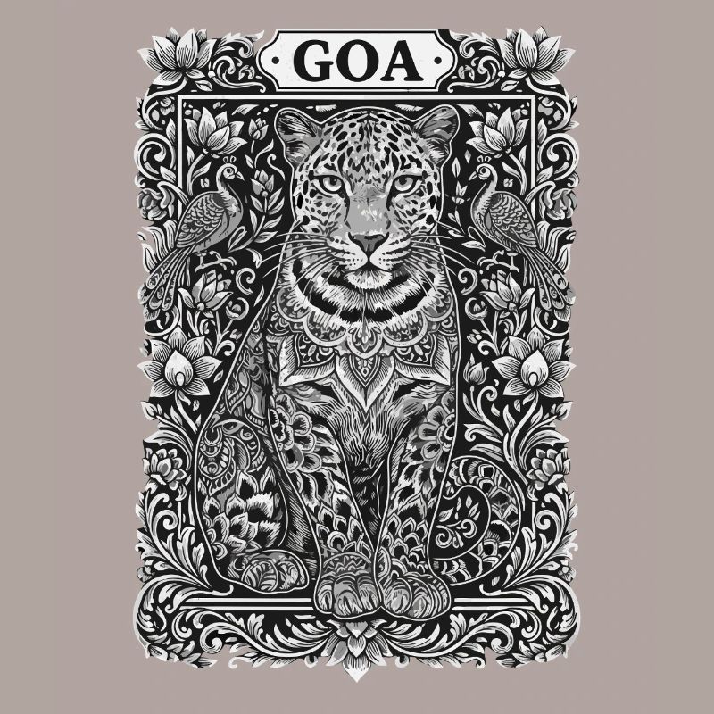 Mandala du léopard de Goa