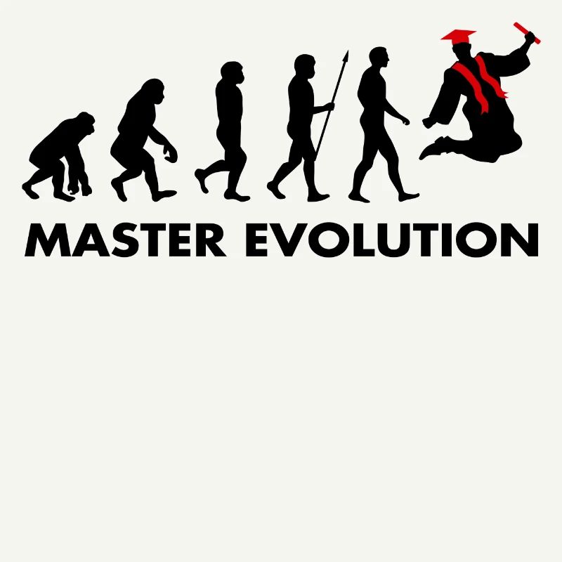 Master evolution exam passed school graduation