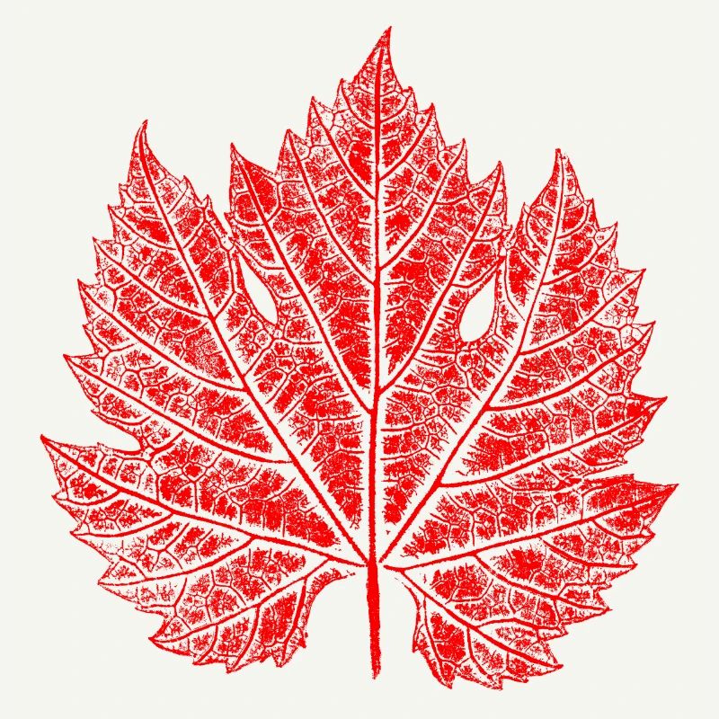 Grape Leaf / Red / Wine Leaf
