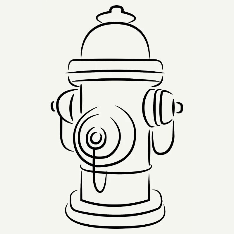 Sketch fire hydrant