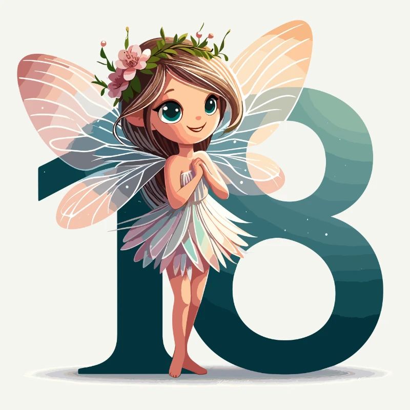 18 ans fée elfe mignon cadeau d’anniversaire