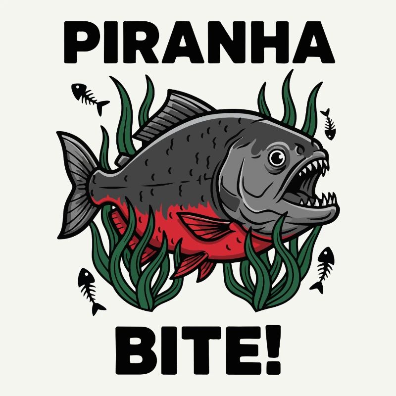 Piranha Rouge Morsure Bite Fish