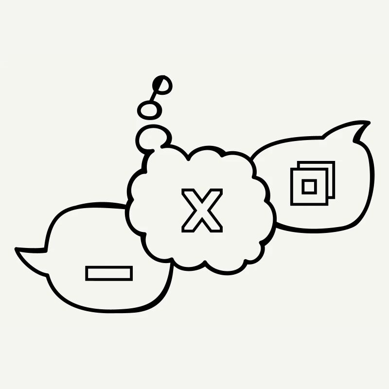Computer speech bubbles