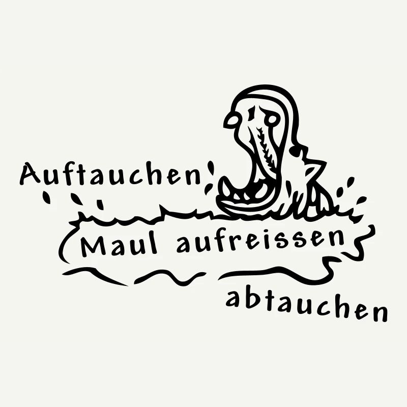 Hippo, Nilpferd, Spruch