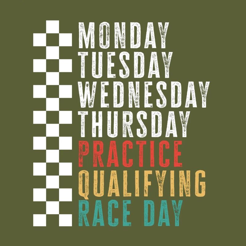 Calendrier de la semaine de course : Course d’entraînement qualificative
