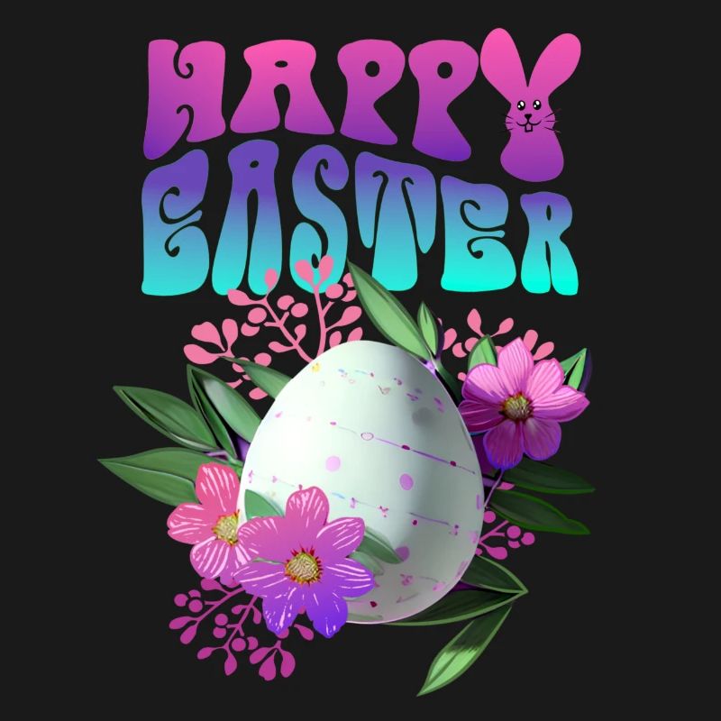 Joyeux Easter Easter Egg Floral