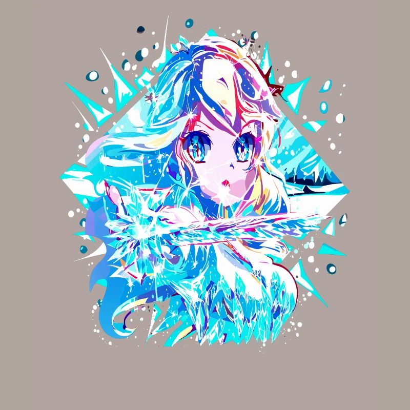 Anime Reine des neiges Princesse des glaces