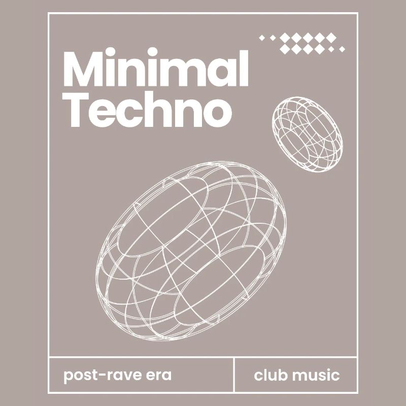 Conception minimale des sphères musicales techno