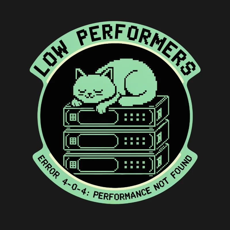 Low Performers Cat Server Pixel Art