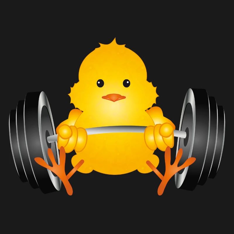 Bodybuilder chick with dumbbell during workout