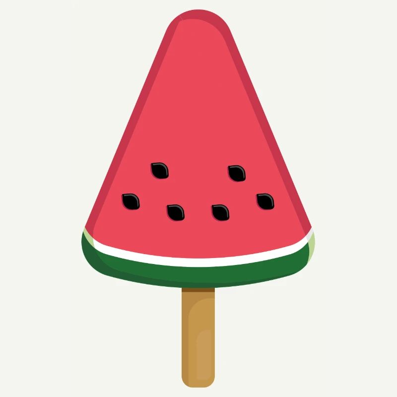 Tranche de popsicle à la pastèque