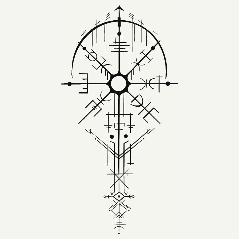 Conception de l’amulette runique nordique